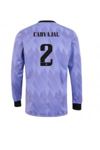 Real Madrid Daniel Carvajal #2 Voetbaltruitje Uit tenue 2022-23 Lange Mouw